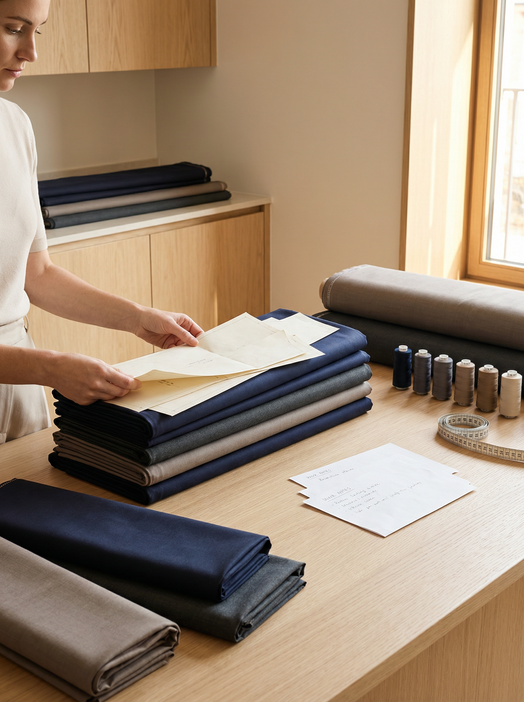 Рабочий момент в студии пошива